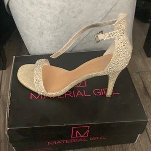 Material girl gold and silver heels